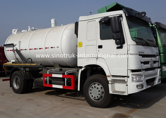 Sanitation Enterprise Sewage Suction Truck 8-12CBM RHD 4X2 , Liquid Waste Trucks