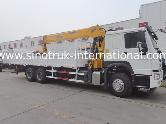 SINOTRUK Truck Mounted Cranes Equipment 12 Tons XCMG For Lifting 6X4 400HP