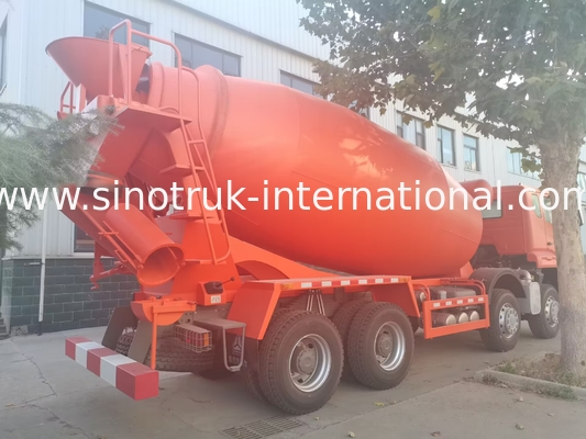 Sinotruk Howo N7 Concrete Mixer Truck 6 X 4 Euro 2 380hp For Construction