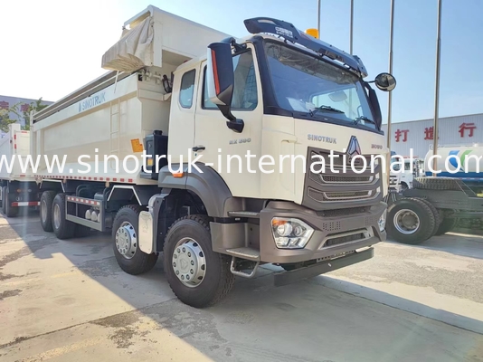 ZZ3317V386JB1R High Horsepower Low Fuel Consumption 380HP White U-type   HOWO Tipper Truck