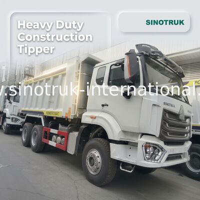 30-40 Tons RHD 10 Wheels Tipper Dump Truck SINOTRUK Haohan For Construction White