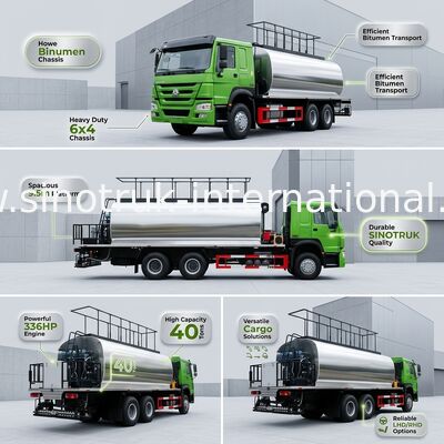 Right Hand Drive HOWO 7 Bitumen Truck 6X4 336HP 10CBM