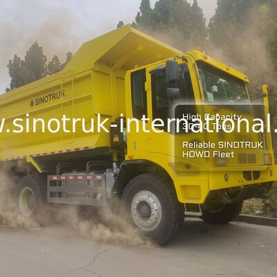 Sinotruk Mining Dump Truck with 430HP Engine 6x4 Drive Model and 16mm Bottom Thickness Cargo Box