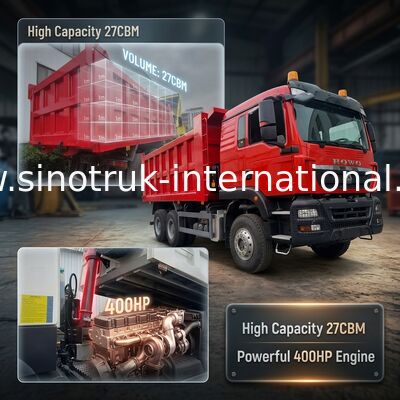 TX dump truck 400-horsepower Weichai engine Euro II emission standards