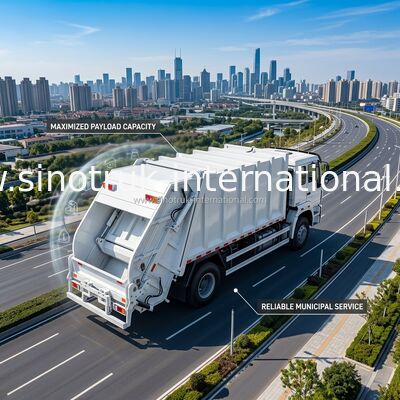 Professional 4×2 Garbage Collection Truck 10-12 CBM Rubbish Bin Truck