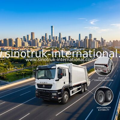 18m³ Large Volume Compression Garbage Truck with 371HP Engine and Heavy-Duty Tires for Efficient Waste Management