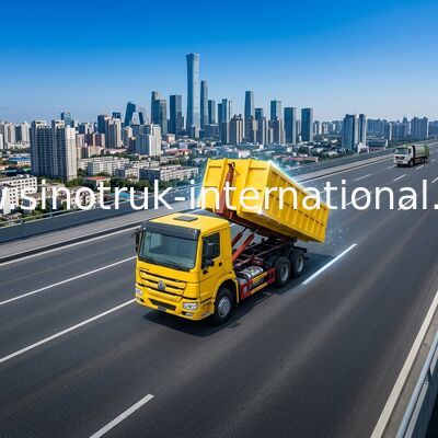 Hydraulic Control System Automated Garbage Collection Truck 6X4 LHD Euro2