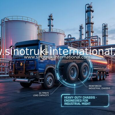 SINOTRUK HOWO 6×4 10 Wheels Oil Tank Truck 400HP Oil Tank Chassis