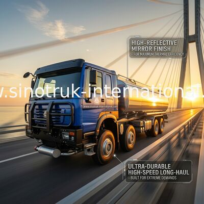 Heavy-Duty HOWO 8*4 400HP LHD Fuel Truck 40CBM Double Tank System For Long-Range Fuel Distribution