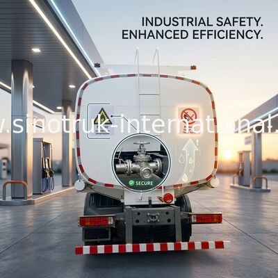 SINOTRUK HOWO Red Oil Tank Truck 400HP 8×4 12 Wheels High Capacity