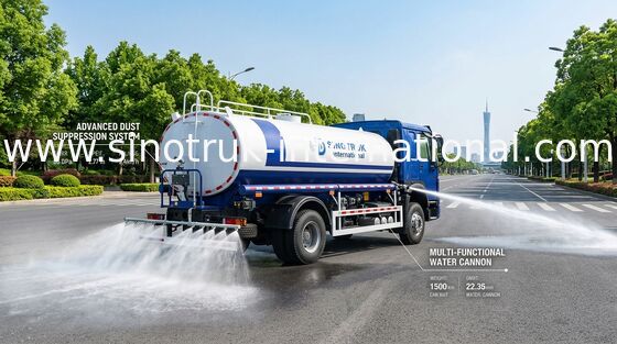 SINOTRUK HOWO Water Tank Truck 4x2 RHD 300HP 10CBM For Durable Water Transportation