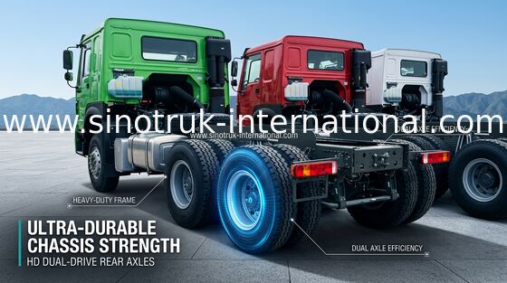 Capacity 25 - 40 Tons Cargo Truck Chassis SINOTRUK HOWO ZZ1257N4641W TR691 Tyre