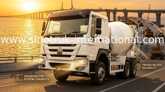 High Horsepower 400HP HOWO Mixer Truck 6-12CBM LHD 6×4 10 Wheels