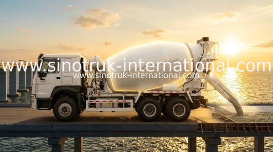 SINOTRUK HOWO 6×4 10 Wheels Concrete Mixer Truck 400 HP High Efficiency LHD