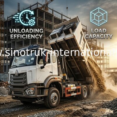 HOWO NX 371HP 6*4 20m³ Center-Lift Dump Truck High-Power Performance With Efficient Mid-Lift Cargo Body