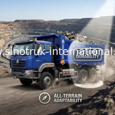 Sinotruk Howo Tipper Dump Truck Nx 6 × 4  Rhd 10 Wheels H77L Cabin Euro 2