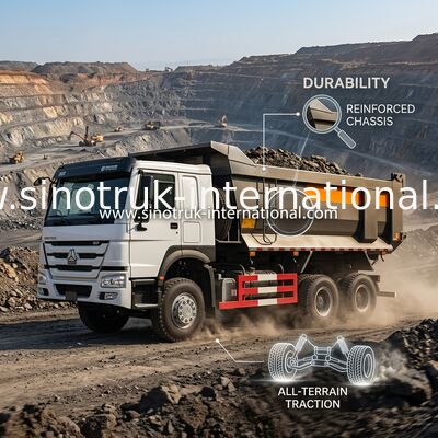 SINOTRUK HOWO Heavy Duty Mining Dump Truck LHD 6x4