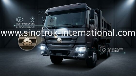 Automatic Sinotruk Howo Dump Truck , Commercial 10 Wheeler Dump Truck
