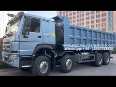 Sinotruk HOWO 8X4 Dump Truck 380hp 8X4 12 Wheels HW76  ZZ3317V3567B1R RHD Elegant blue