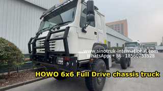 SINOTRUK HOWO 6x6 Full Drive Cargo Truck Chassis Powerful & Efficient